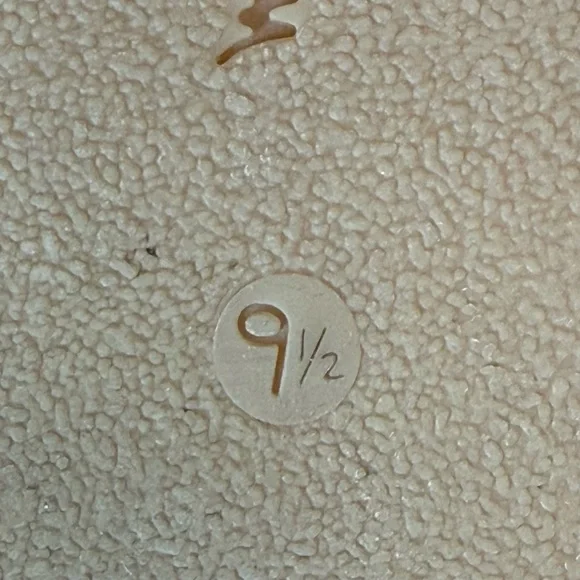 Womens Sam Edelman Rose Gold Metallic Leather Cork Wedge Thong Sandals Size 9.5 - Picture 9 of 10